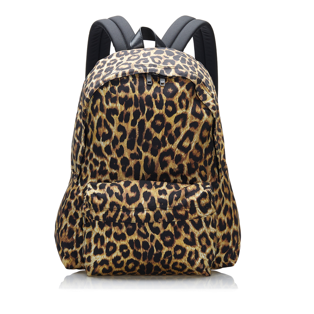 CELINE Leopard Print Backpack - Picture 1 of 10